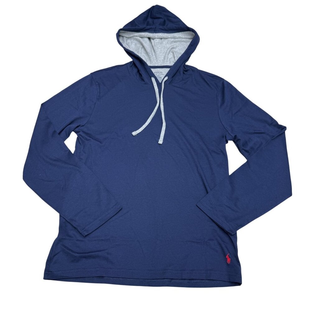 NEW Polo Ralph Lauren Supreme Comfort Men's Hooded Lounge Pullover Top, Size S
